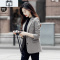SUNTEK西装外套女2021春秋季新款韩版休闲时尚气质小西服上衣冬加厚毛呢外套短外套
