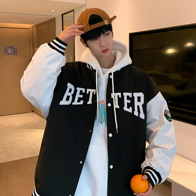 外套男春秋潮牌ins美式潮流男生棒球服宽松百搭休闲夹克