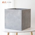 质凡正方形水泥花盆镁泥绿植盆栽量花箱花盆 53*53*50cm