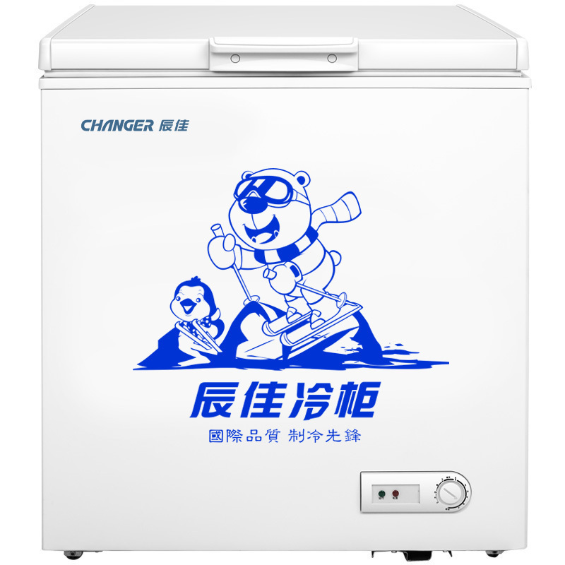 辰佳 (Changer)BC/BD-195 195升家用冰柜冷藏冷冻转换柜冷柜节能单温冰箱 白色