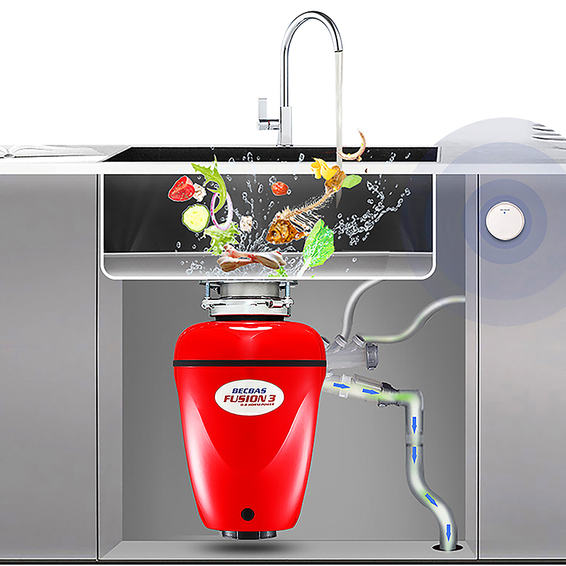 [新品]贝克巴斯(BECBAS)F3evo 厨房食物垃圾处理器家用厨余粉碎机无线开关高清大图