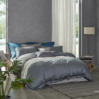 罗莱家纺简约全棉被套床单床上欧式四件套贡缎纯棉1.8m床