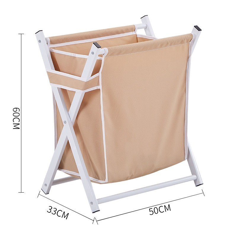 美帮汇脏衣篮脏衣娄布艺洗衣篮大号家用折叠放衣服的收纳筐玩具收纳箱 大号-咖色