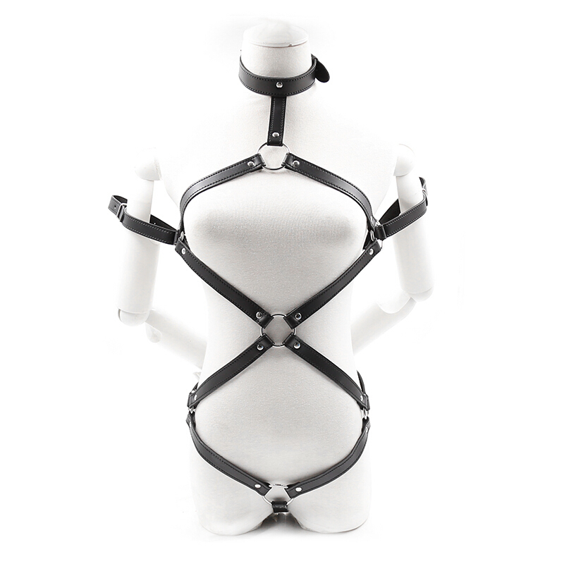 桃色缘 裹胸透视捆绑全身自缚皮带绳紧缚衣 sm情趣内衣男女用器具私密