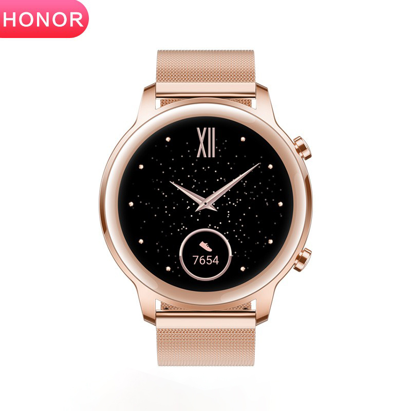 华为(HUAWEI) 荣耀手表2 42mm 樱粉金 MagicWatch2