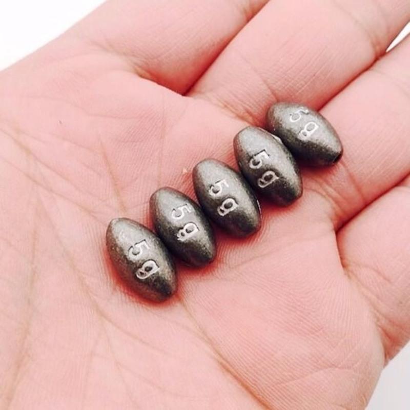 特价铅坠通心坠橄榄形中通坠钓鱼坠垂钓坠1到100克空心坠渔具配件 0.