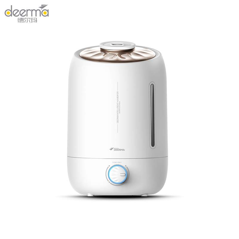 德尔玛（Deerma）加湿器 DEM-F500 5升大容量 恒湿感温 家用卧室 安静迷你 办公室香薰超声波加湿机
