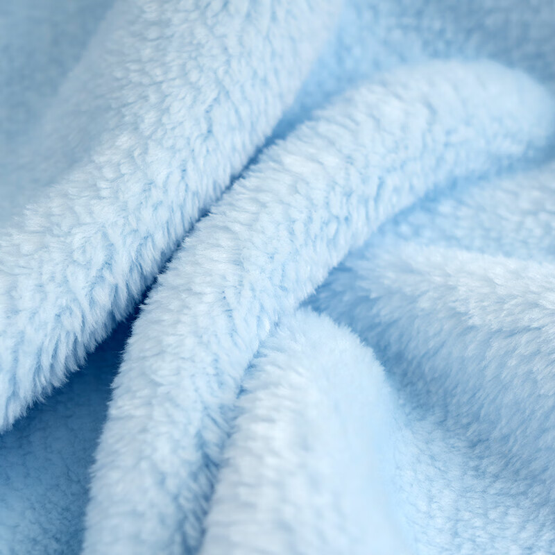 水星家纺DH蓝波湾法兰绒毯150cm×200cm/条127451高清大图