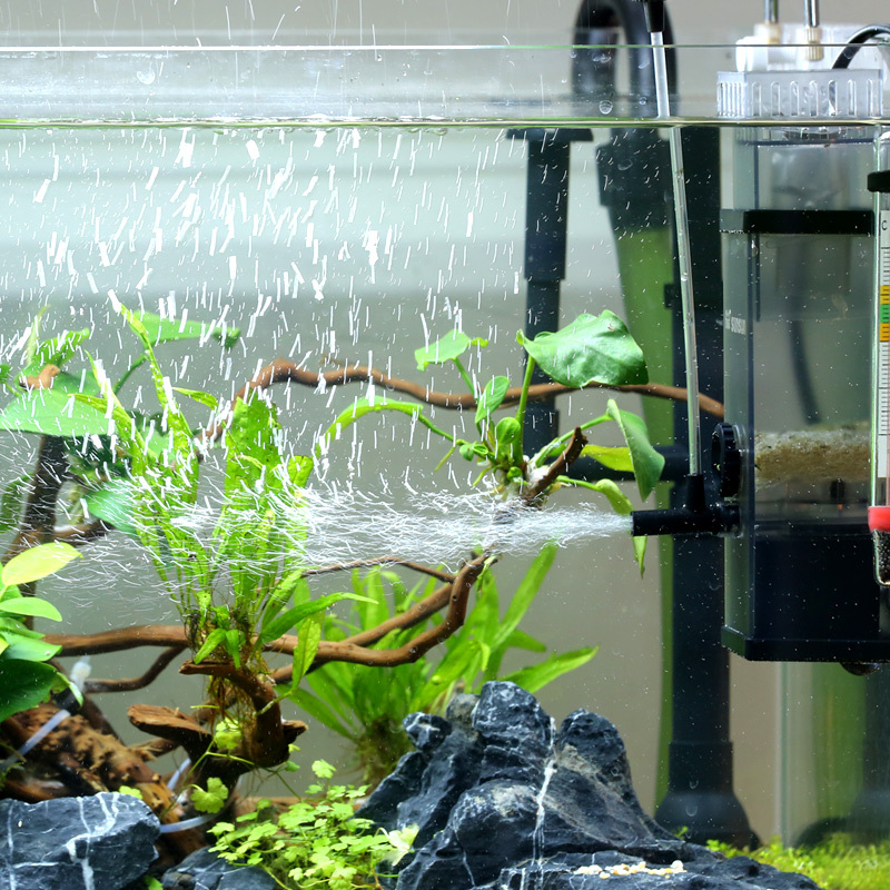 油膜处理器水族鱼缸除油膜器内置进出水油膜去除增氧过滤设备高清大图