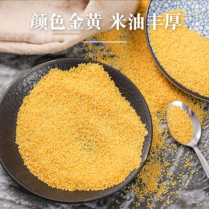 东北黄小米 小米粥新米 500g*2 五谷杂粮东北粗粮农家小黄米月子米养胃小米粥新米