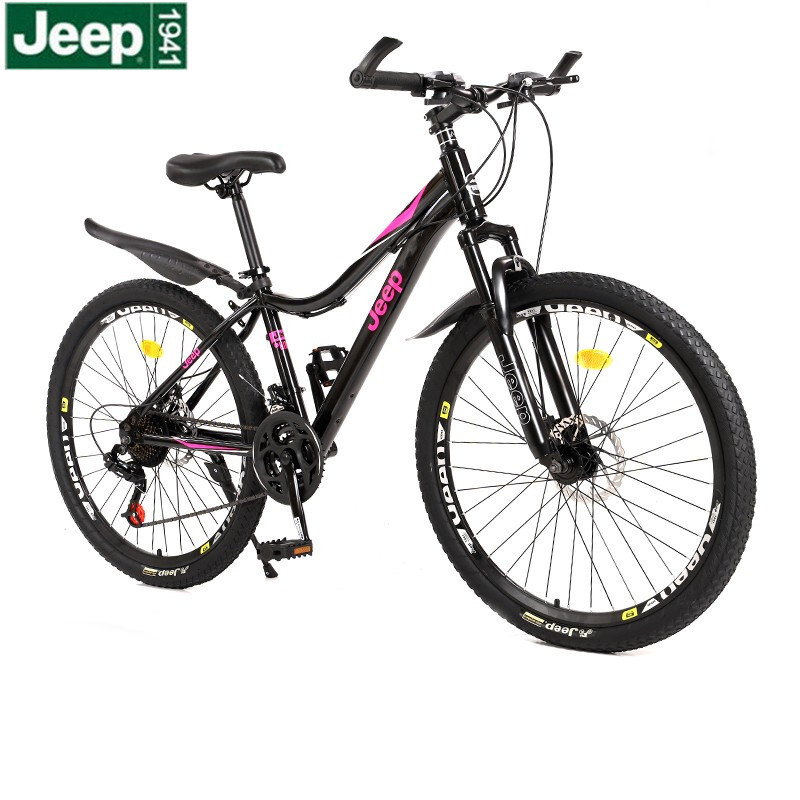 jeep吉普成人山地自行车26寸24速越野单车20寸7速儿童山地车学生碟刹