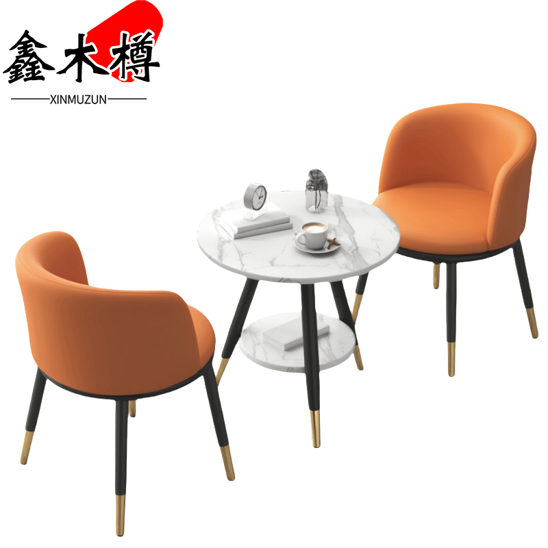 鑫木樽洽谈桌椅一桌两椅套高清大图