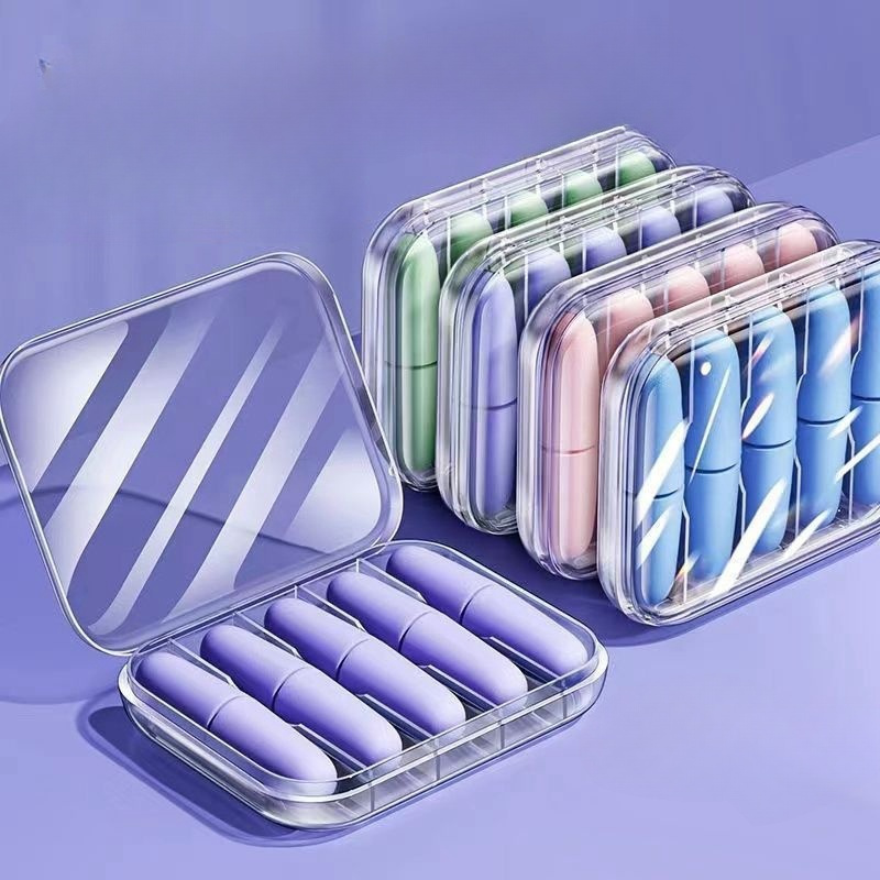 耳塞防噪音隔音睡觉专用睡眠神器降噪耳塞--【肤色10枚】+便携盒-耳塞