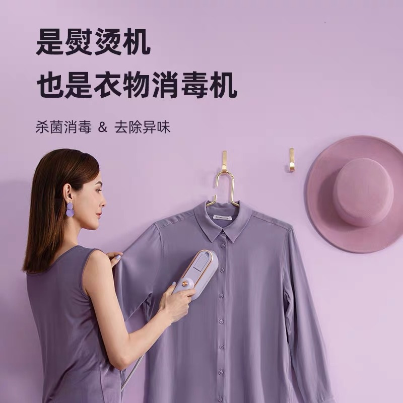 韩国大宇DAEWOO手持挂烫机熨烫机家用小型蒸汽熨斗便携平烫熨衣紫色