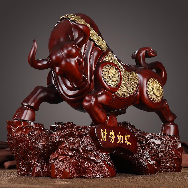 运势金牛摆件镇宅风水房间布置摆设办公室桌家居装饰开业礼品_842_136