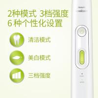 飞利浦(Philips)电动牙刷HX8962/05 成人充电式声波震动式牙刷31000次/分钟 多种模式智能计时