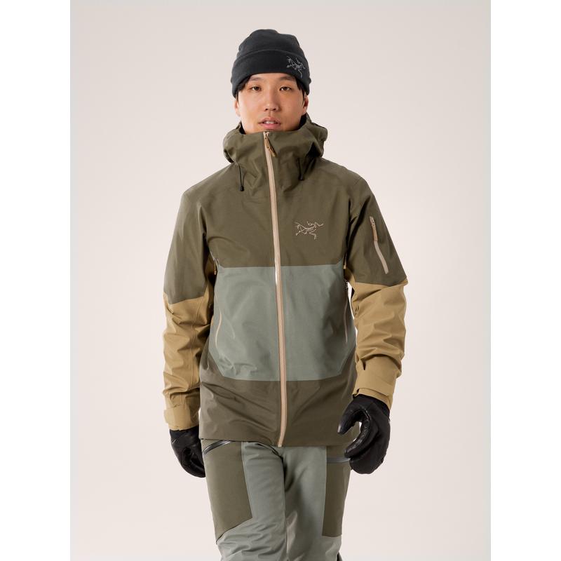 Arc'teryx男士轻量化GORETEX ePE冲锋衣户外滑雪防风防水透气修身徒步服 XL Tatsu_/_Forage_/_Canvas