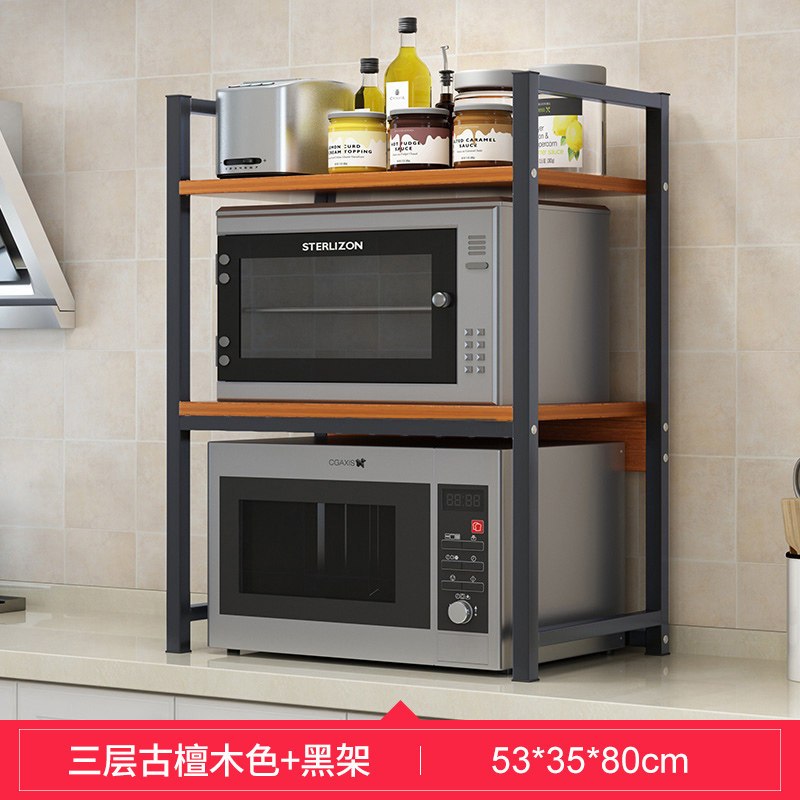 厨房多功能微波炉置物架台面烤箱多层收纳用品家用大全微波炉架子