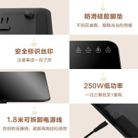 美的(Midea)饭菜保温板热菜板家用多功能恒温加热器暖菜宝保温桌垫暖菜板方形 MC-BWF06-01