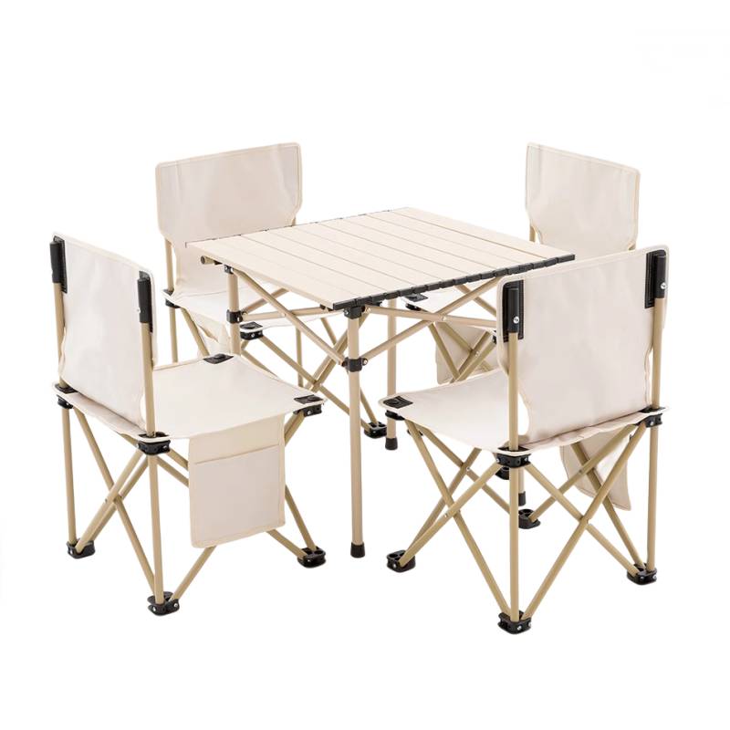 鑫木樽露营桌一桌四椅套高清大图