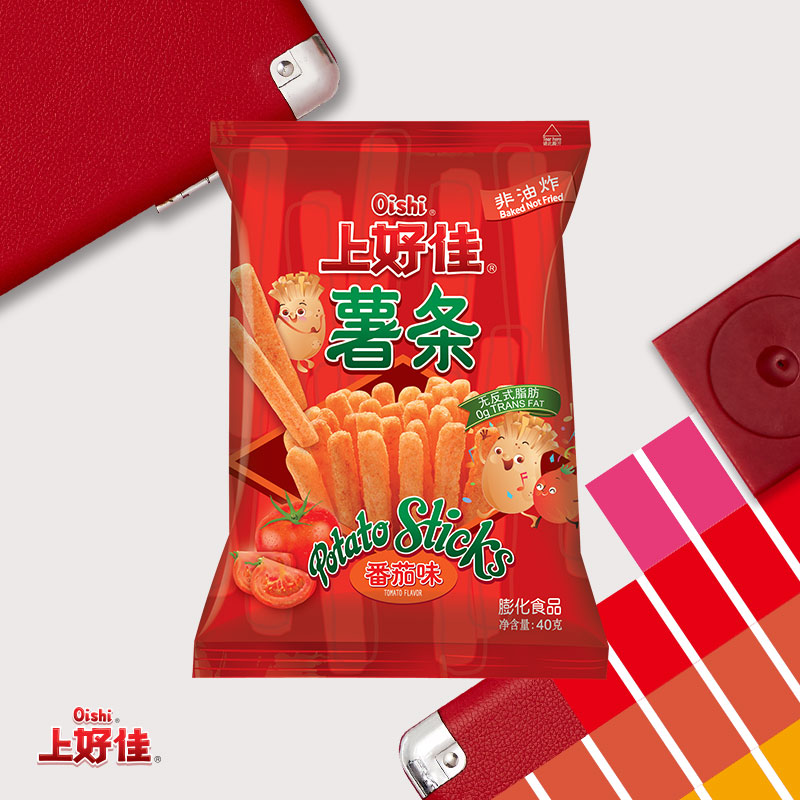 上好佳 薯条番茄口味 膨化食品 40g高清大图