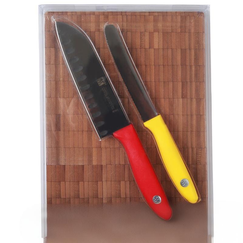 双立人(ZWILLING)家用刀具套装切菜切肉enjoy彩色刀具三件套1012431高清大图
