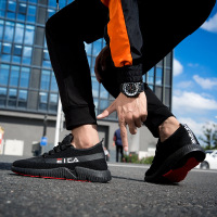 奥休斯(all shoes) 2020春季男士运动休闲鞋 男舒适布面户外防滑套脚低帮鞋跑步鞋