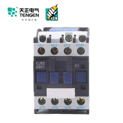 天正电气 CJX2-0901 380V 3NO 1NC 9A 50Hz 3P 02010070010 交流接触器