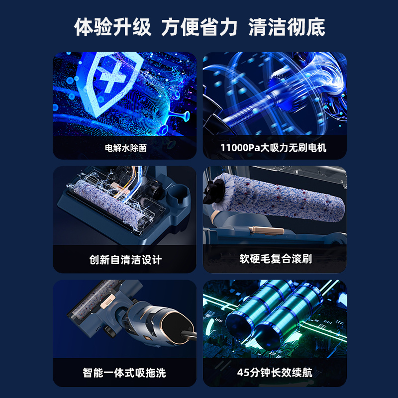 德国蓝宝洗地机除菌家用洗拖地一体机吸尘拖地机自动清洗无线智能