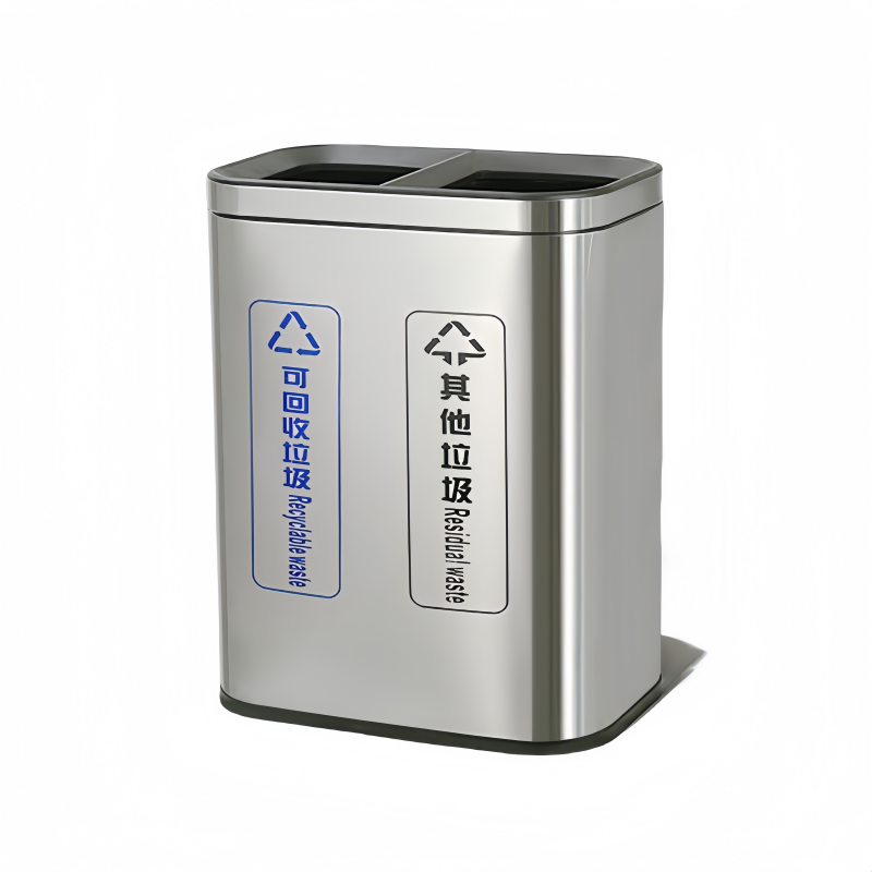 无盖直投垃圾桶高清大图