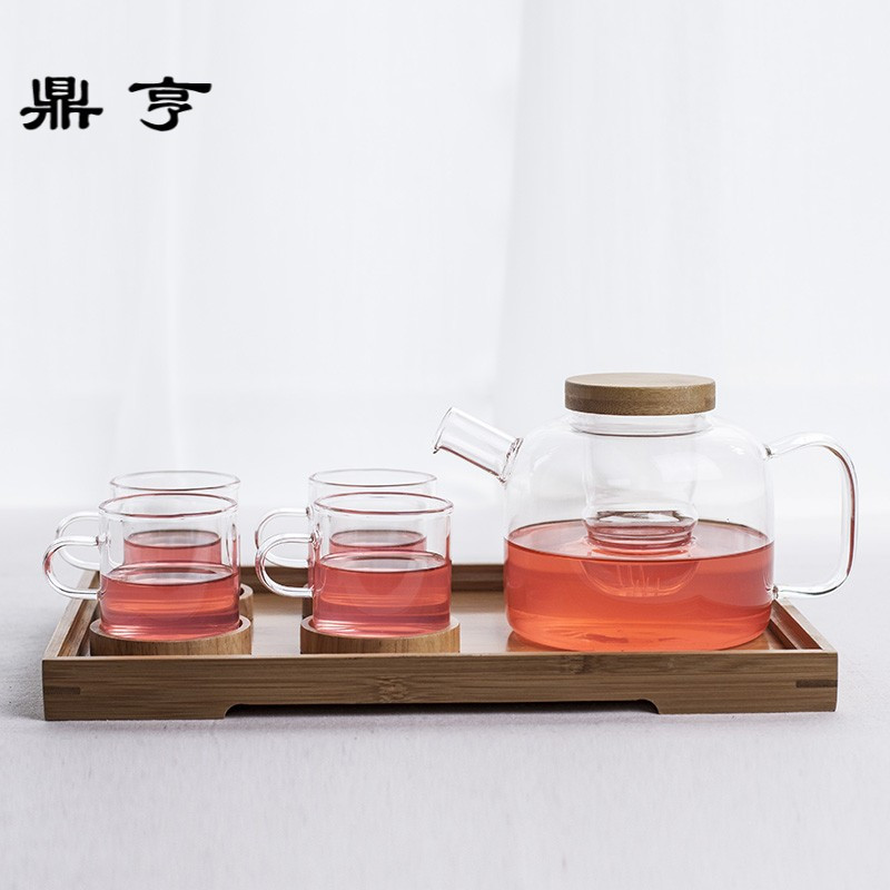 鼎亨自然格│花茶壶水果茶壶养生茶壶玻璃茶具套装 养生壶 加热
