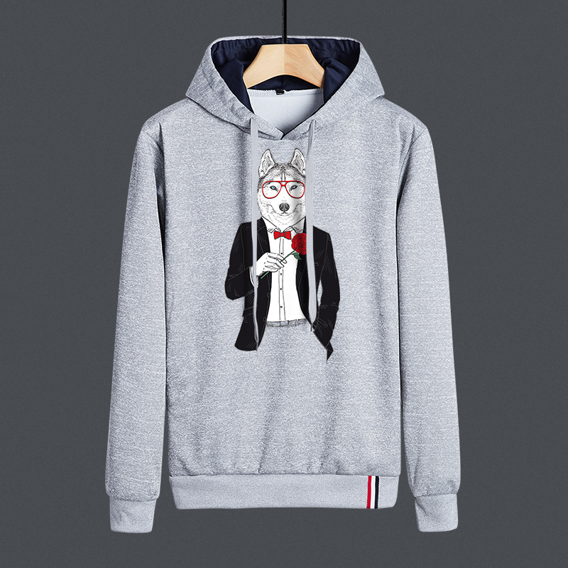 冬季男士卫衣加绒加厚打底衫保暖衣服长袖青少年上衣胖子连帽L227