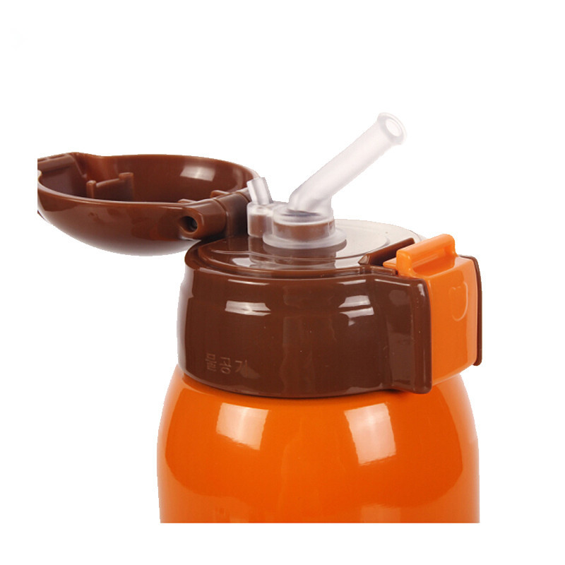 杯具熊 beddybear 母婴幼儿童 316不锈钢大容量两盖保温壶便携式背带宝宝水杯直饮吸管两用杯学饮杯 经典款-小羊高清大图