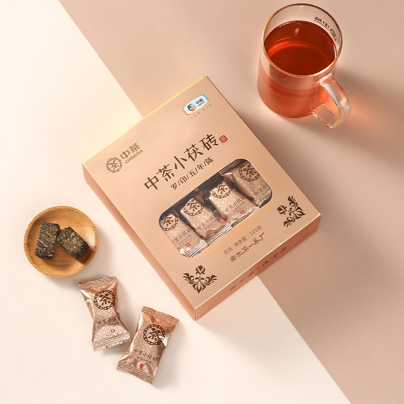 中茶 湖南安化黑茶 中茶小茯砖 盒装 105g
