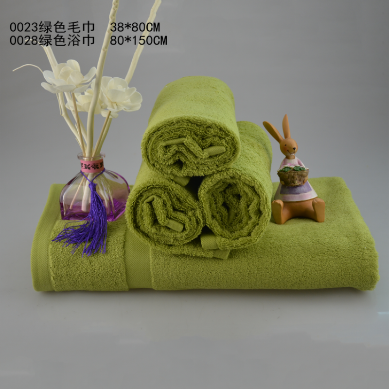 棉白色红色紫色绿色黄色橙色多色家居毛巾浴巾软装样板间