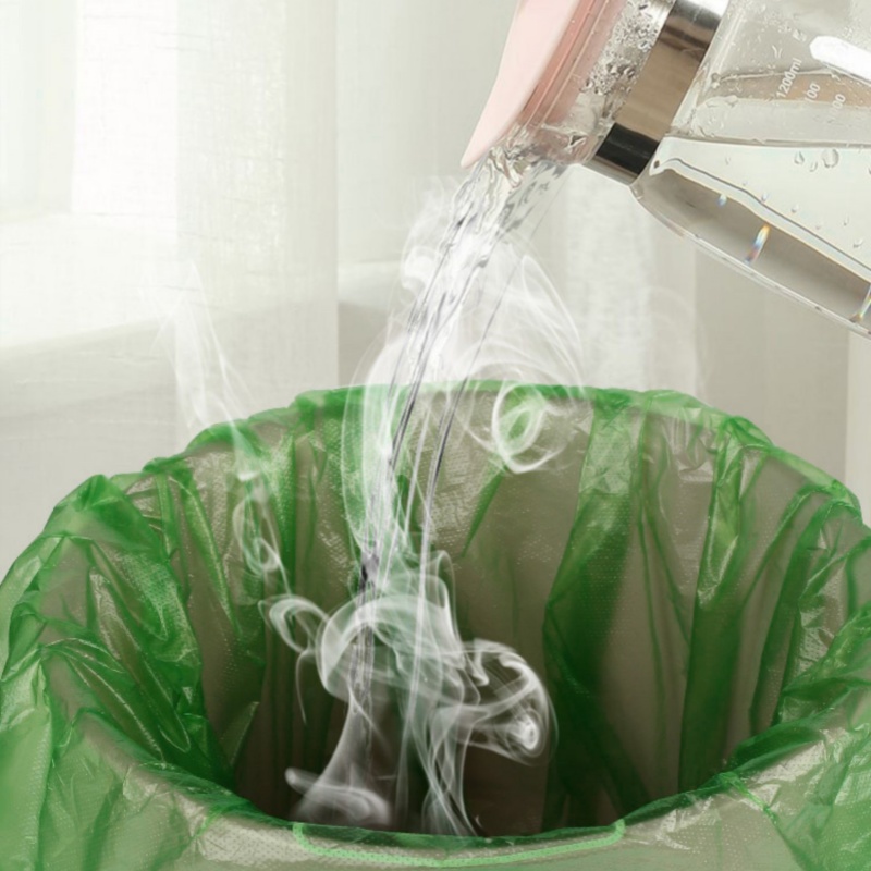 攸形 绿色垃圾袋高清大图