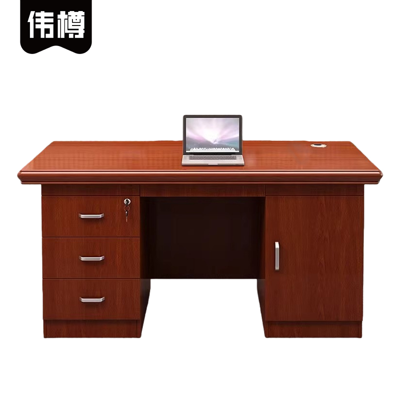 伟樽1.2米办公桌120*60*76cm张高清大图
