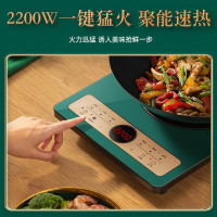 美的(Midea)电磁炉家用带锅 炒菜火锅磁炉 多功能一体大功率 可定时 复古绿 丨配汤锅+炒锅MC-CL22X3201