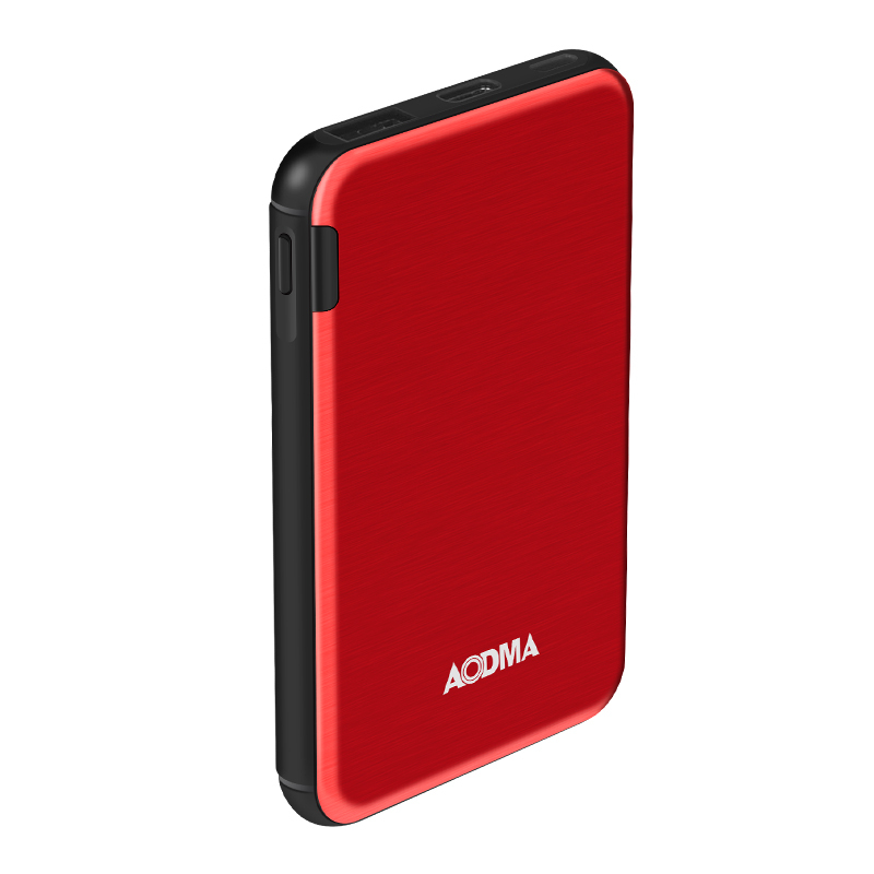 澳得迈(AODMA) 移动电源5000毫安P5+ 红色
