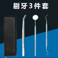 林檎牙结石去除器家用牙石牙垢清洁洗牙器牙镜牙签304不锈钢剔牙工具套装送女朋友老婆生日礼物