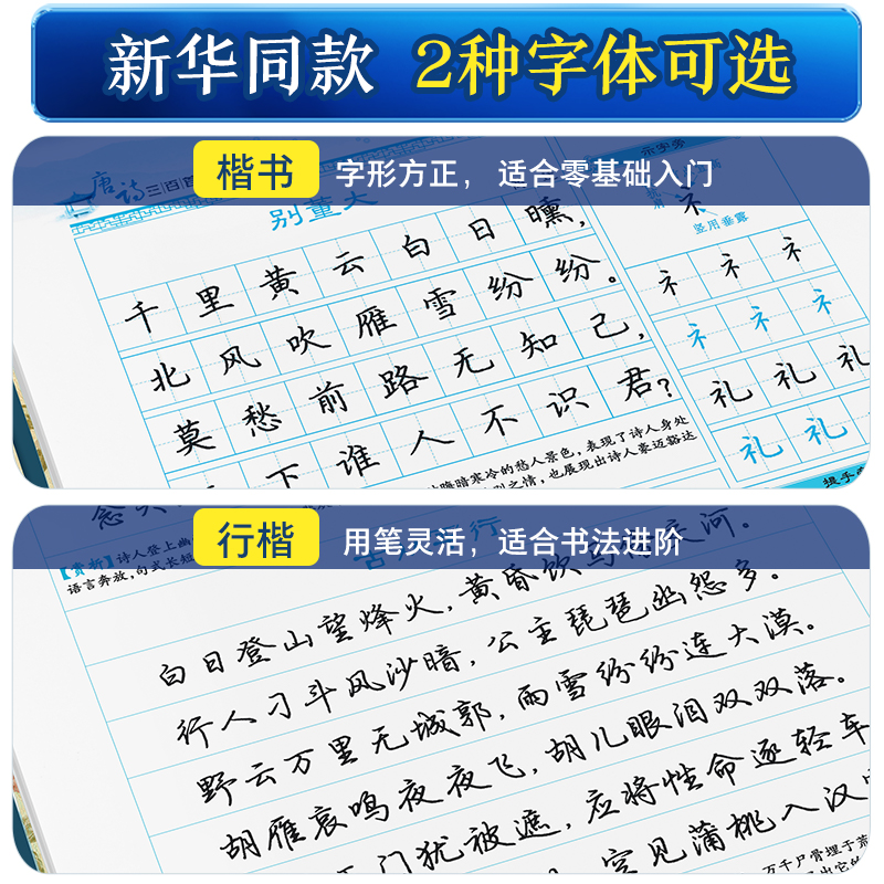 [名人名言]楷书(赠褪色笔) [正版]楷书字帖练字成年男生大学生荆霄鹏行楷女生字体字体漂亮手写体成人行书写字初中生正楷高高清大图