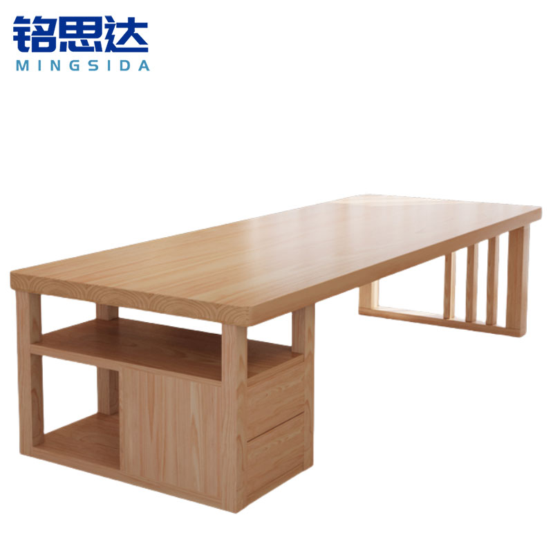 铭思达实木书桌高清大图