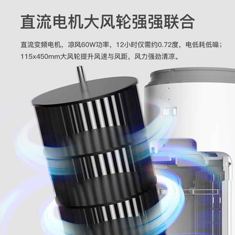 飞利浦(PHILIPS)空调扇冷暖两用制冷风扇家用冷风机卧室客厅办公室冷热风扇负离子净化加湿空调扇ACR5164TN高清大图