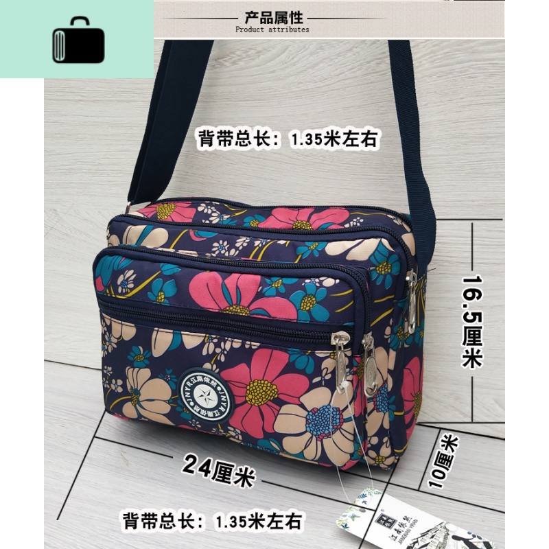 斜挎包女2020经典百搭防水牛津布尼龙单肩包妈妈包零钱手机旅行包NEW LAKE女士钱包/卡包高清大图