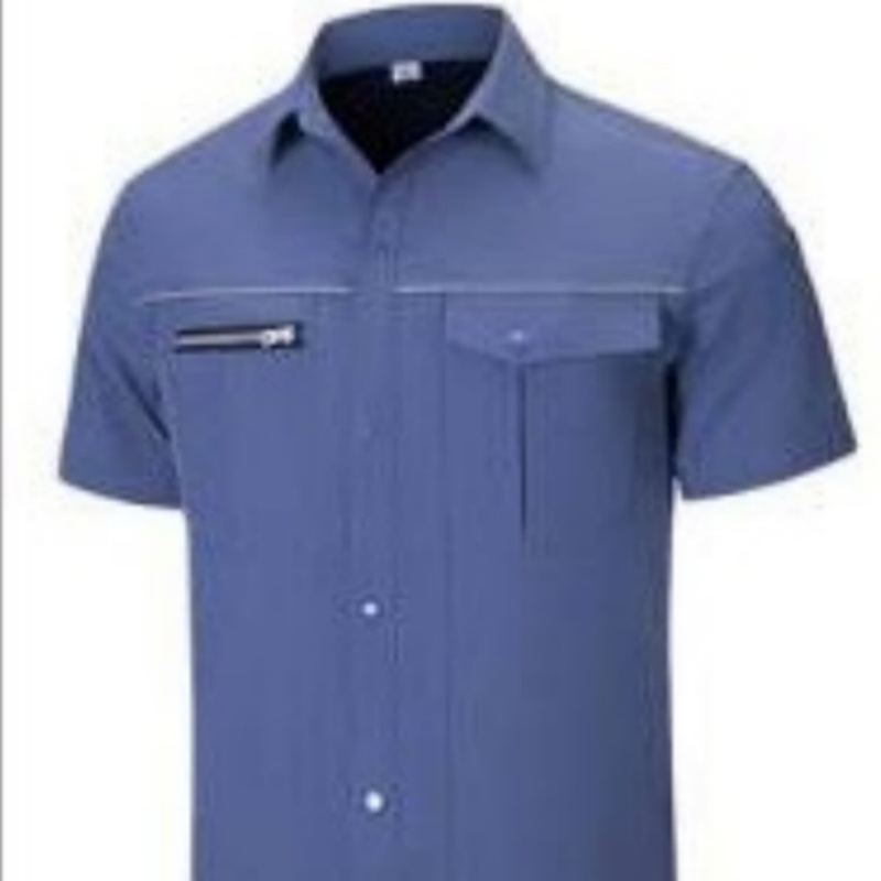 吾卫世 夏季工作服 短袖S601-605 /套高清大图