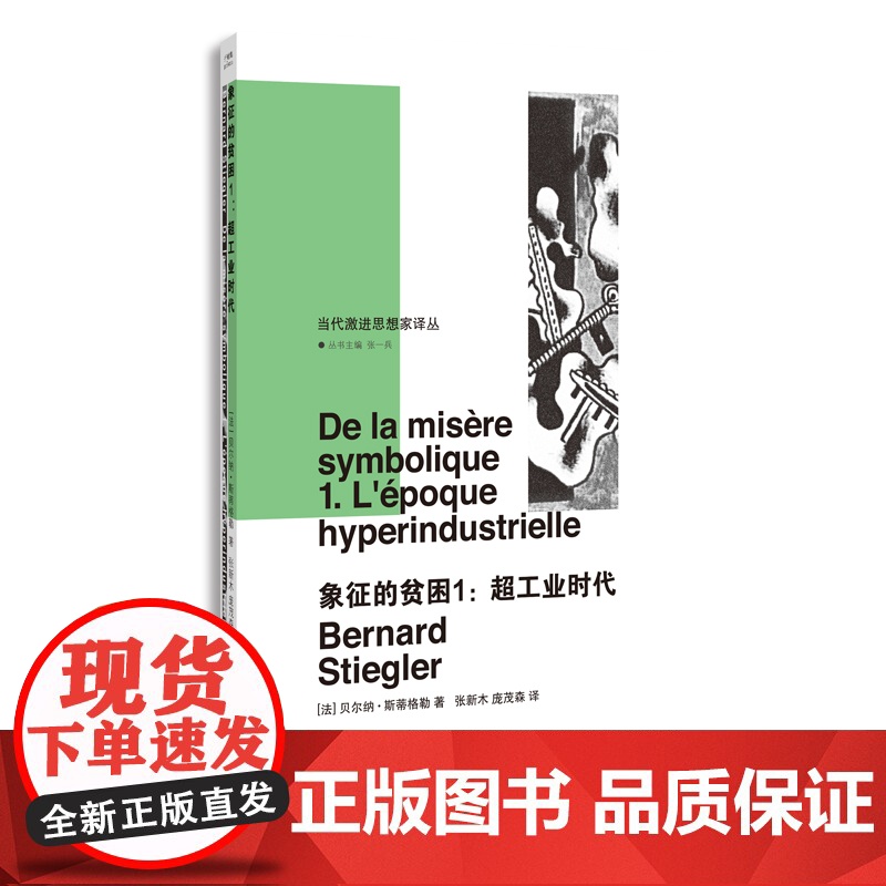 象征的贫困1 超工业时代 当代激进思想家译丛 折射集 【法】 贝尔纳·斯蒂格勒著 超工业时代中政治与美学的关系 南京大学