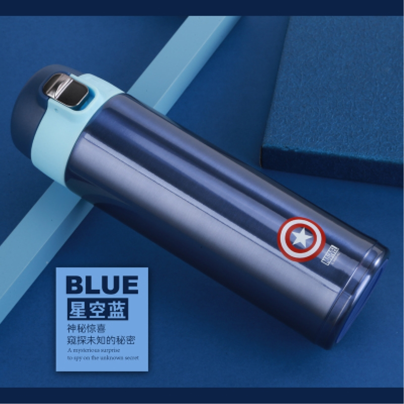 迪士尼 Disney 孕婴童保温杯hm8061 迪士尼可爱儿童保温杯男女小学生316不锈钢防摔蜘蛛侠美国队长水杯便携杯子hm8061魅 海蓝 价格图片品牌报价 苏宁易购百源母婴专营店