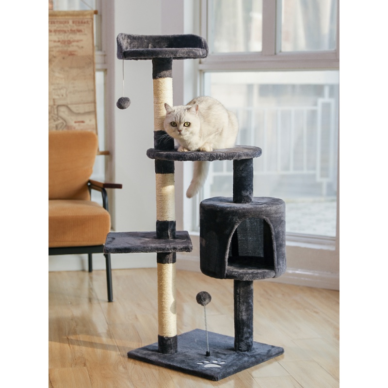 网红猫爬架猫窝猫树猫抓柱别墅猫架小型通天柱猫咪用品爬猫架一体高清大图