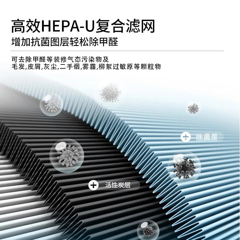 诺森柏格(Nocenbeger)大空间全屋智能空气净化器家用除甲醛二手烟雾霾PM2.5 智能无线控制 H8高清大图