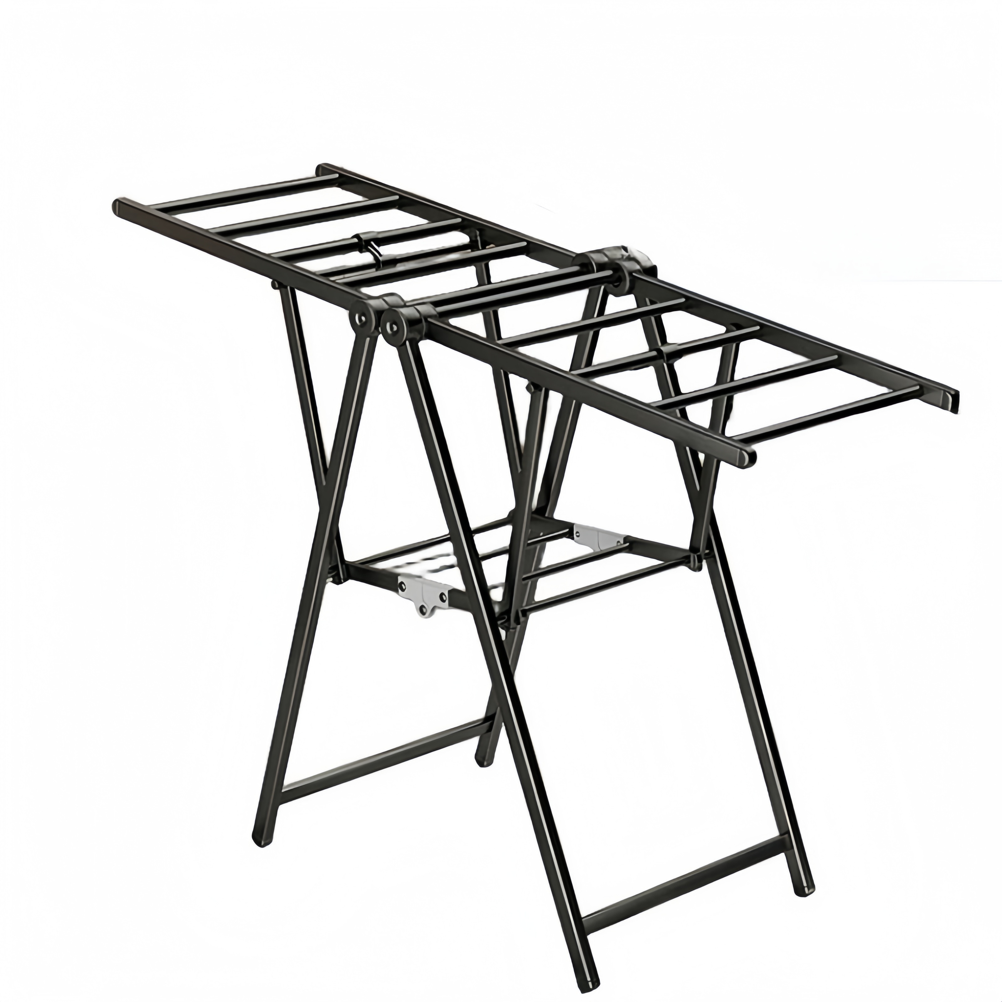 珂攸洋落地晾衣架标准黑高清大图